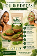 Poudre de qasil 100 g-peau authentique Nettoyage en profondeur/ secret de beauté provenant de Somalie pour tout types de peau